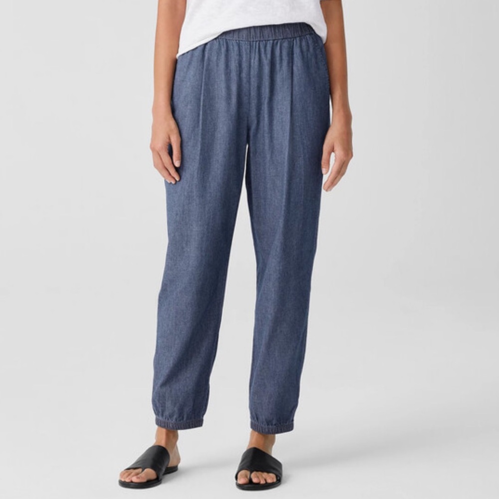 Eileen Fisher Cotton Twill Jogger pants M